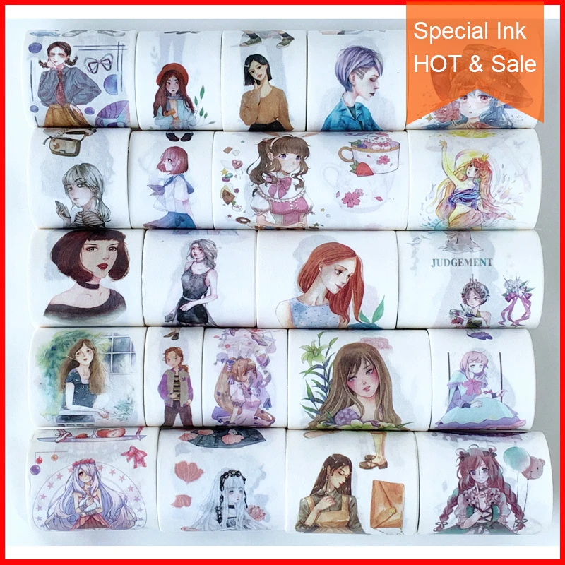 

Free shipping,Special ink washi tape,80134,DIY craft masking tape,Scrapbook Diary gift,Many Coupons & girl patterns.person lady