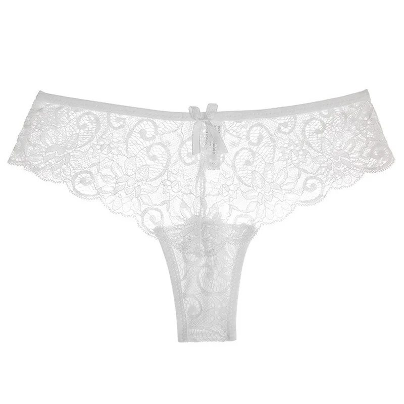 

1 Piece/ladies Low-waist T-pants High-end Lace Pattern Transparent Bow 6 Colors, Sexy Breathable Fashionable and Comfortable