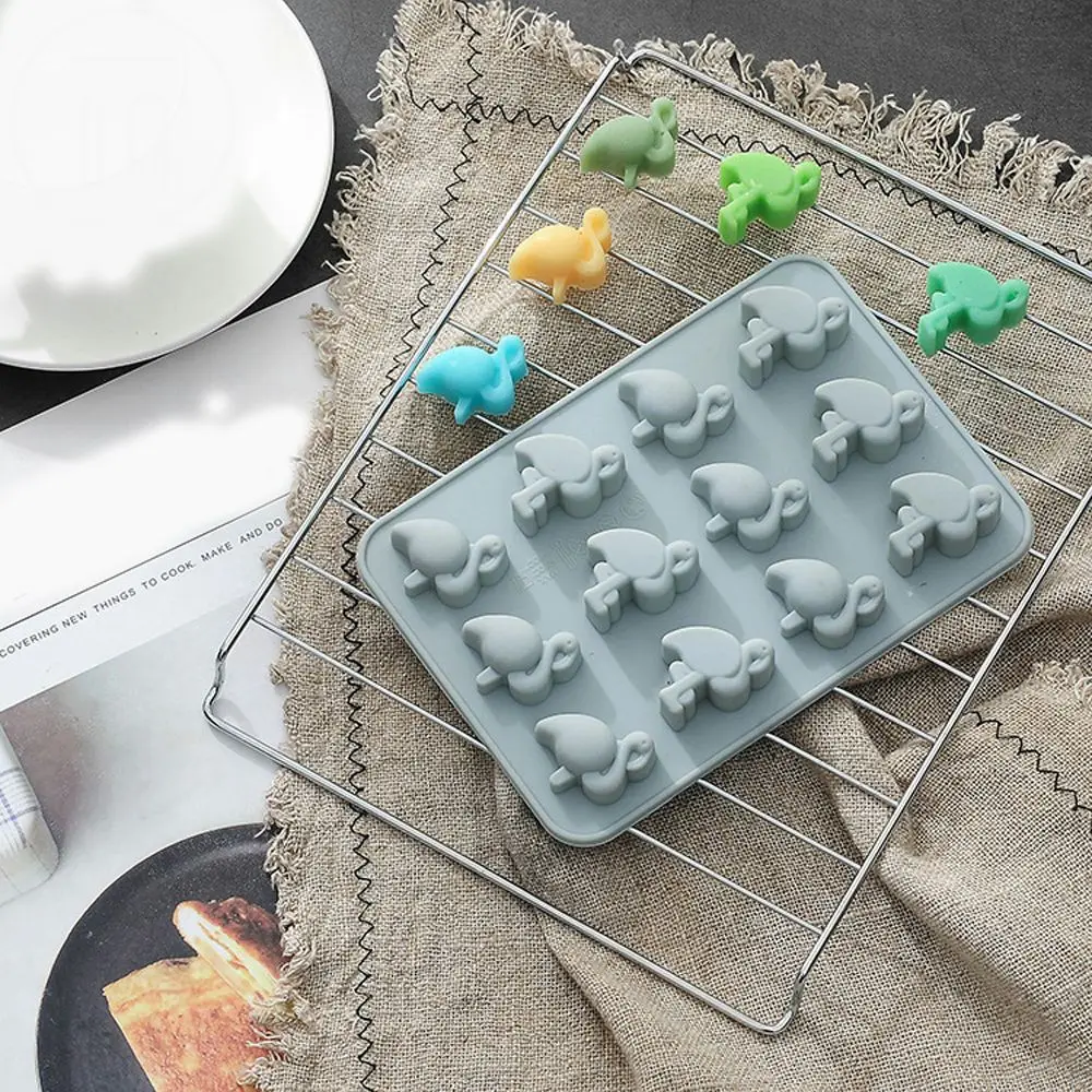 12 отверстий форма в виде фламинго печенье украшение для помадки сделай сам