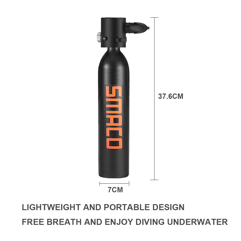 Smaco оборудование для дайвинга мини-цилиндр с аквалангом кислородный резервуар S500