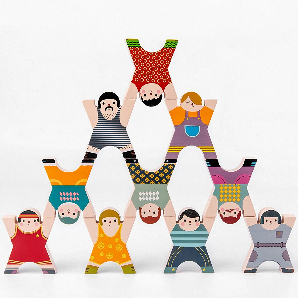 

Wooden Jenga Building Block Creative Children Balance Blocks Montessori Toys Early Learning Intelligence Interaction Toys