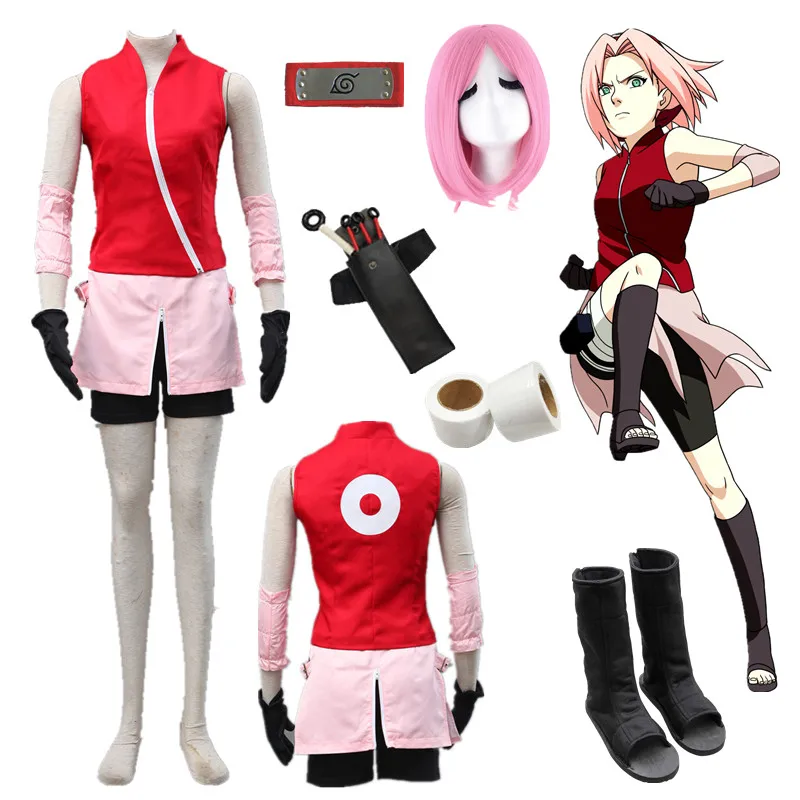 

Anime cosplay Shippuden Haruno Sakura Cosplay comic cosplay Costume Halloween