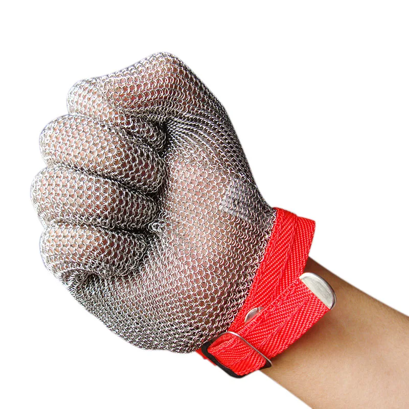 

Protective Glove Stainless Steel Mesh Cutting Resistant Chain Mail Chain for Kitchen Butcher S