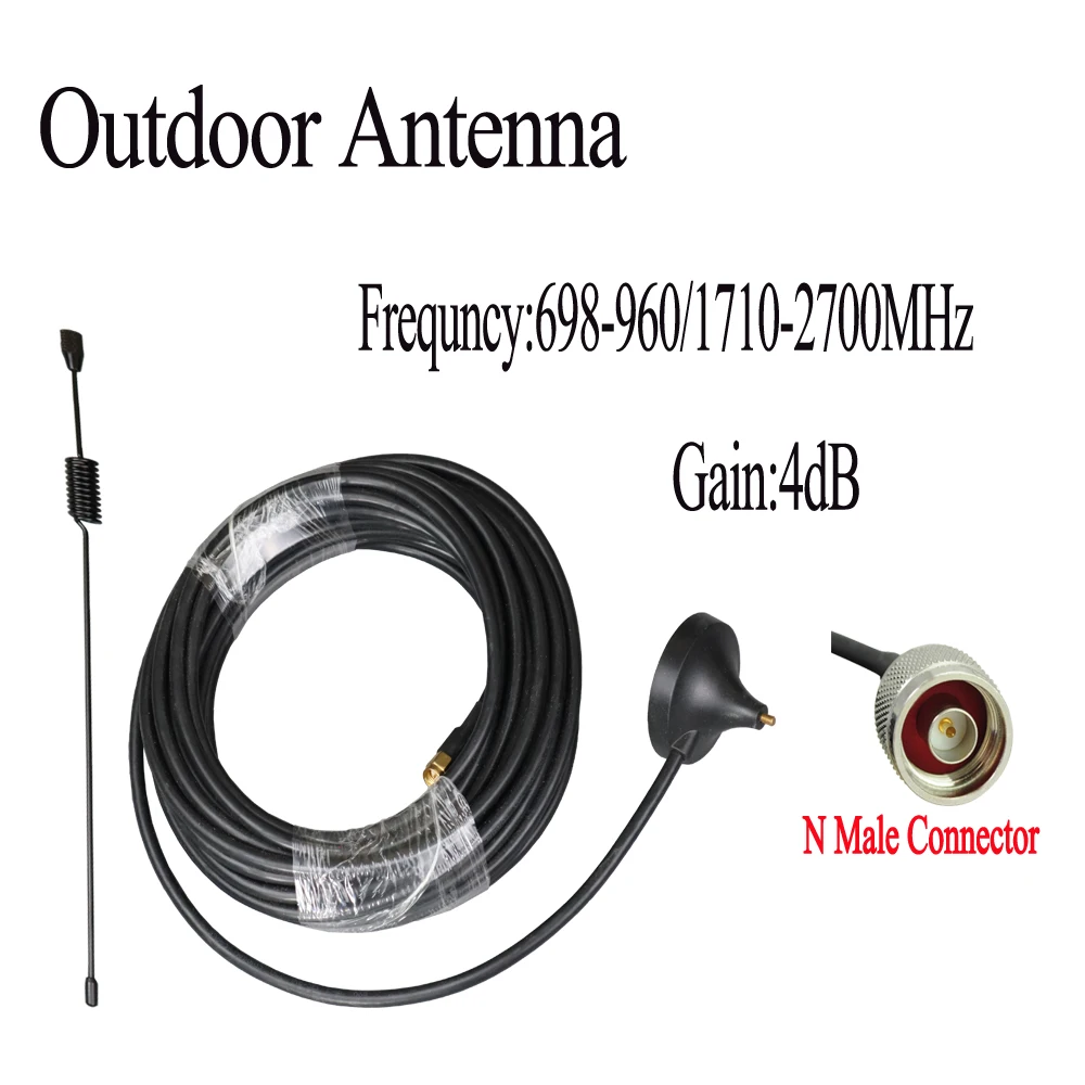 ZQTMAX 900 1800 2100 Small Suction Cup Antenna 4dbi gsm 3g dcs GPRS antenna for cell phone signal booster with 10m cable