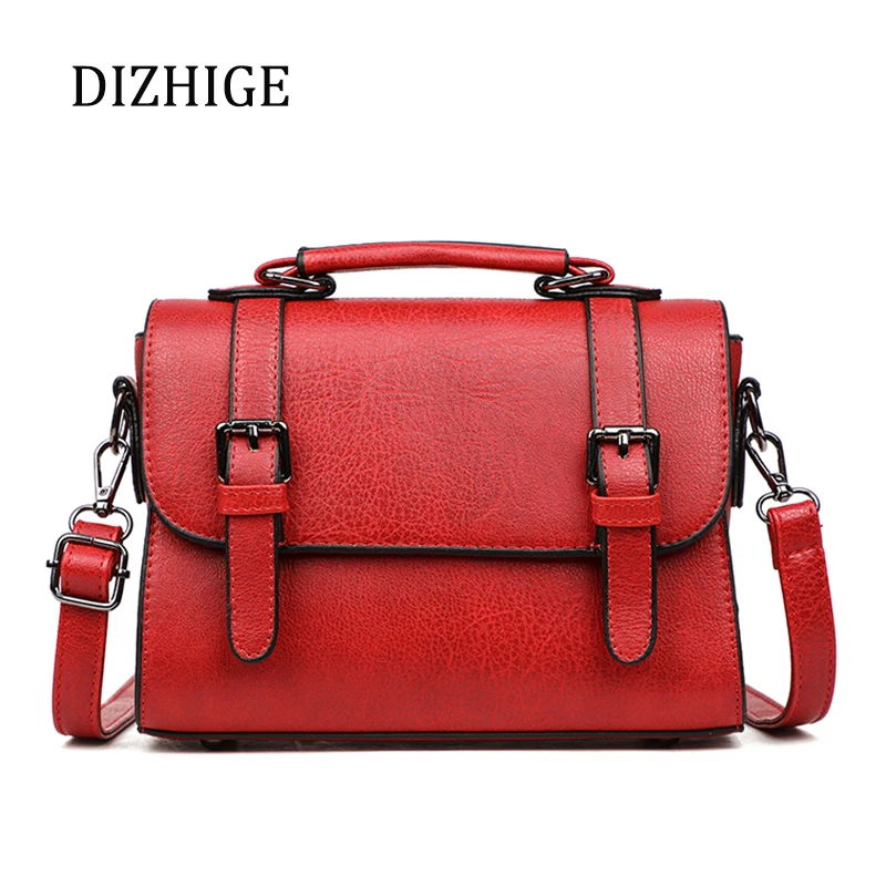 Дизайнерские сумки через плечо с пряжкой для женщин красные дамские сумочки 2019