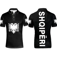 albania eagle youth free custom name number gyms albanian shqiperi alb fitness flag polo shirt print photo text word clothes