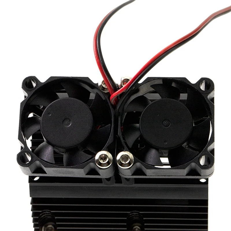 

2Pcs RC Car 40-43mm Motor Radiator Cooling Fan Heat Sink Fan,Black & Blue