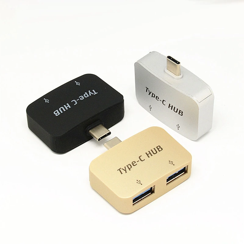 USB концентратор с Type c на 2 порта 0 для подключения мыши клавиатуры расширитель