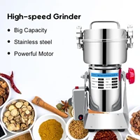 stainless steel coffee grinder machine dry food grinder mill grinding machine for home medicine flour powder crusher