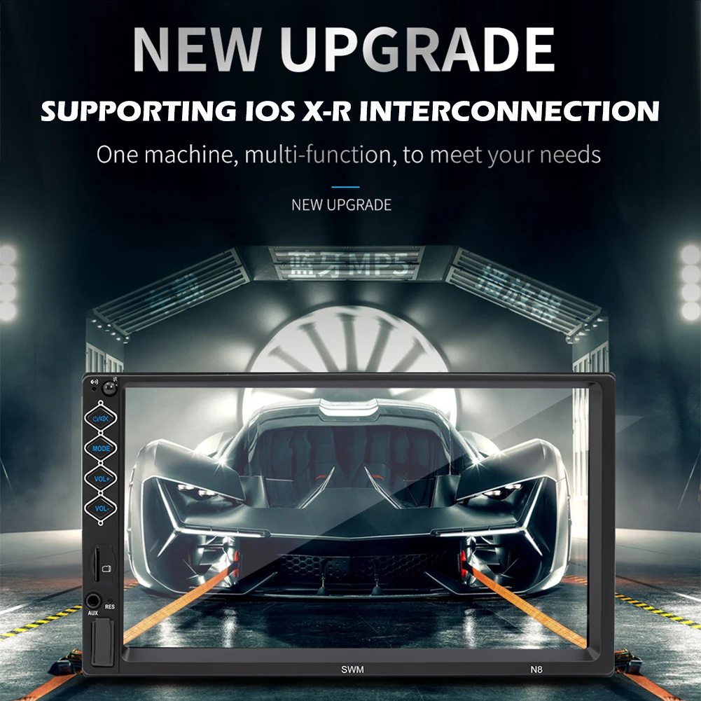 MP5 плеер Автомобильный стерео 7 дюймовый сенсорный экран Bluetooth FM радио приемник