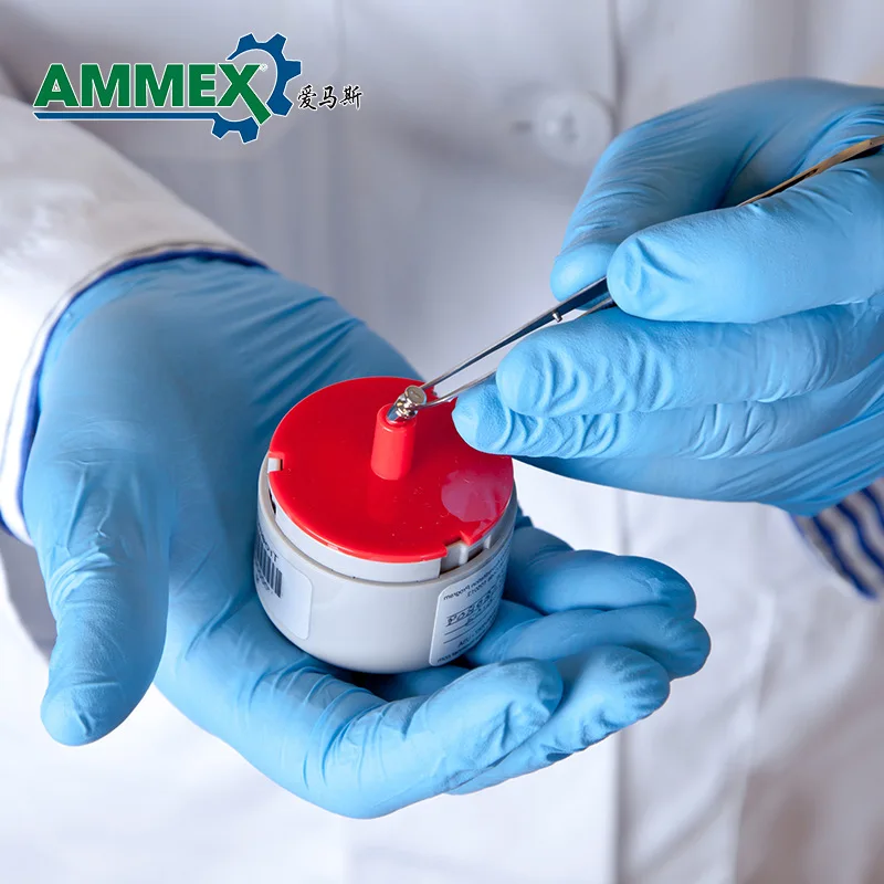 Оптовая продажа синие одноразовые нитриловые перчатки импортные