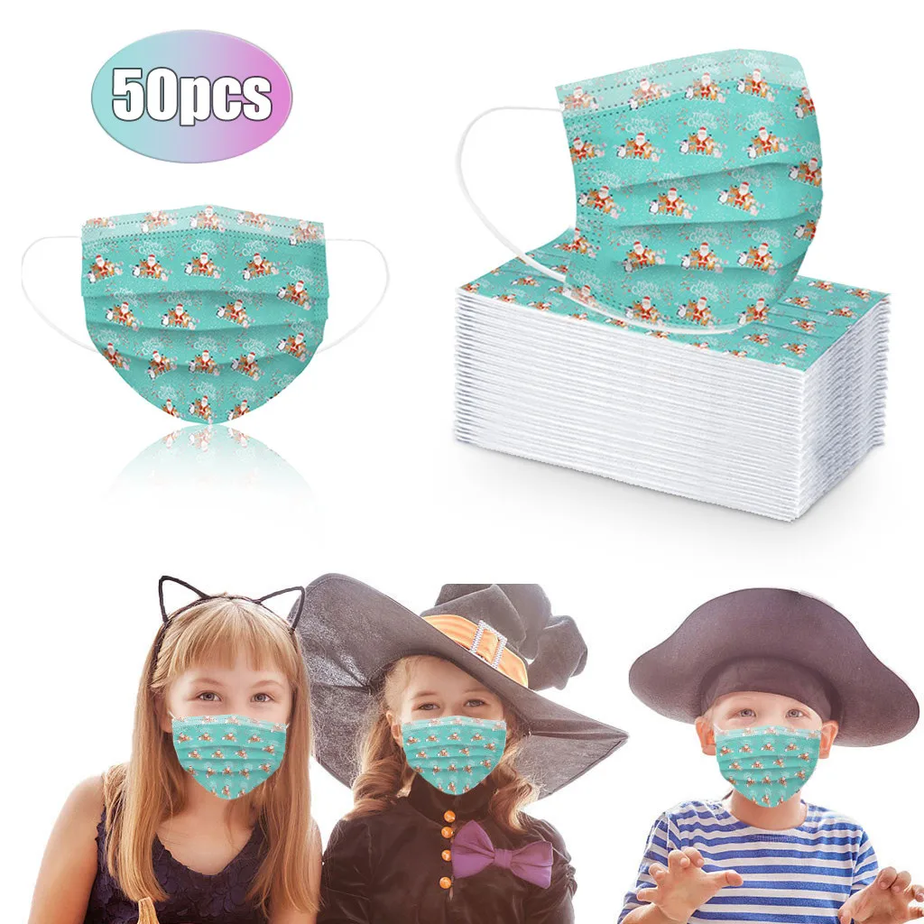 

In Stock Kids Children Disposable Cartoon Printed Face Mask 3 Layer Earloop Breathable Children's Non Wovens Mask Mascarilla #1