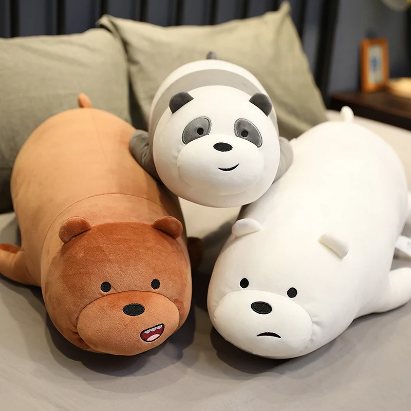 28-78CM Cartoon Forest Animal Panda Plush Toys Soft Down Cotton Padded Comfortable Fabric Home Decoration Cushion Pillow Панда