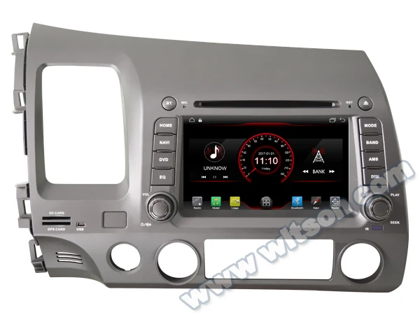 7&quot Android 10 OS Car DVD Multimedia Navigation GPS Radio for Honda Civic 2006 2007 2008 2009 2010 2011 (LHD) with Built-in DSP |