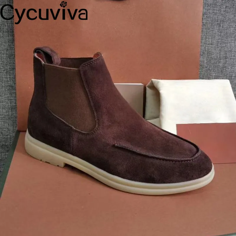 Популярные черные детские замшевые модельные повседневные ботинки с круглым