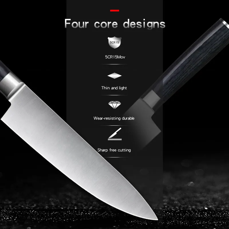 Новый Популярный острый нож из нержавеющей стали 8 дюймов шеф повара для