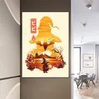 Картина с HD-принтом финальная фантазия, Настенная картина с изображением укийо э-Виви для гостиной, Картина на холсте, домашний декор, картина с закатом на стену