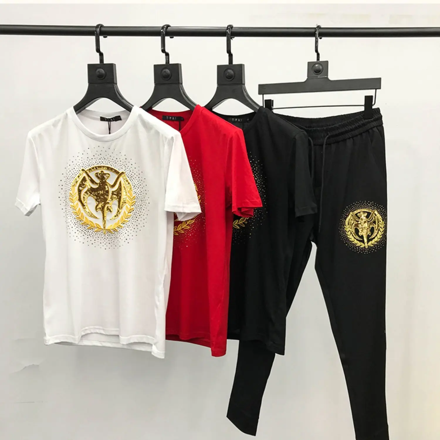 

Ice Silk Sports Suit Men's Summer New Student Korean Style Trendy Handsome Guy T-shirt Trousers Coat