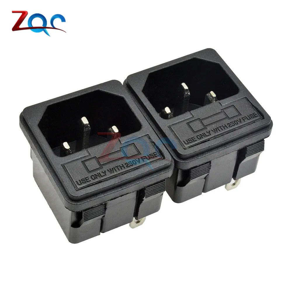 Женский 3-контактный Штекерный шнур питания IEC320 C14 штепсельная розетка