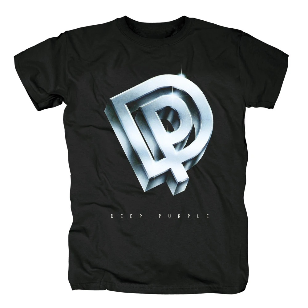 Темно-фиолетовая Мужская черная футболка с коротким рукавом | одежда