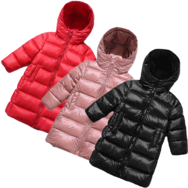 2020 новая зимняя модная детская куртка для девочек Детская на белом утином пуху