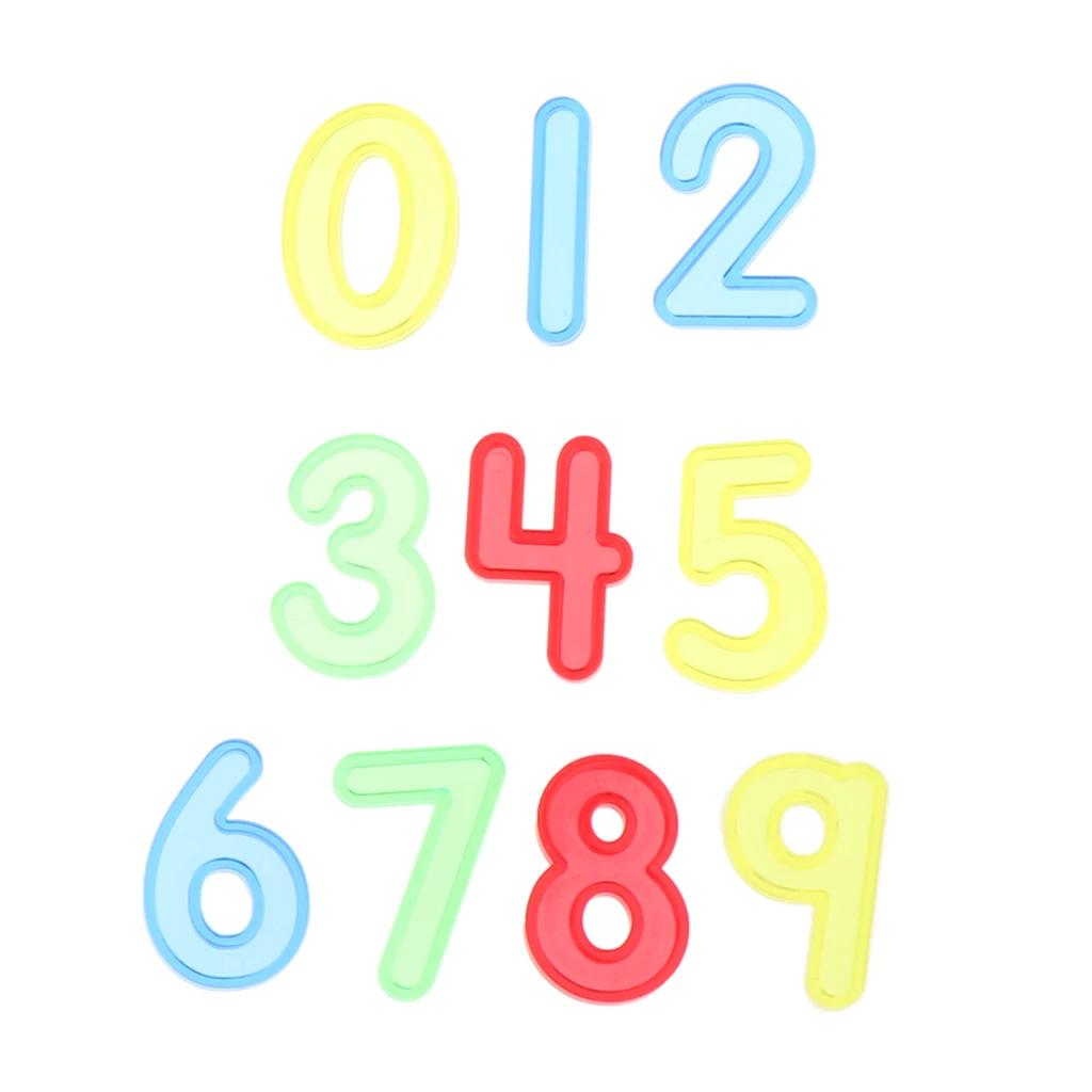 

Toy Transparent 7.6CM Numbers Learning Preschool Toy Baby Math Cognitive 0-9