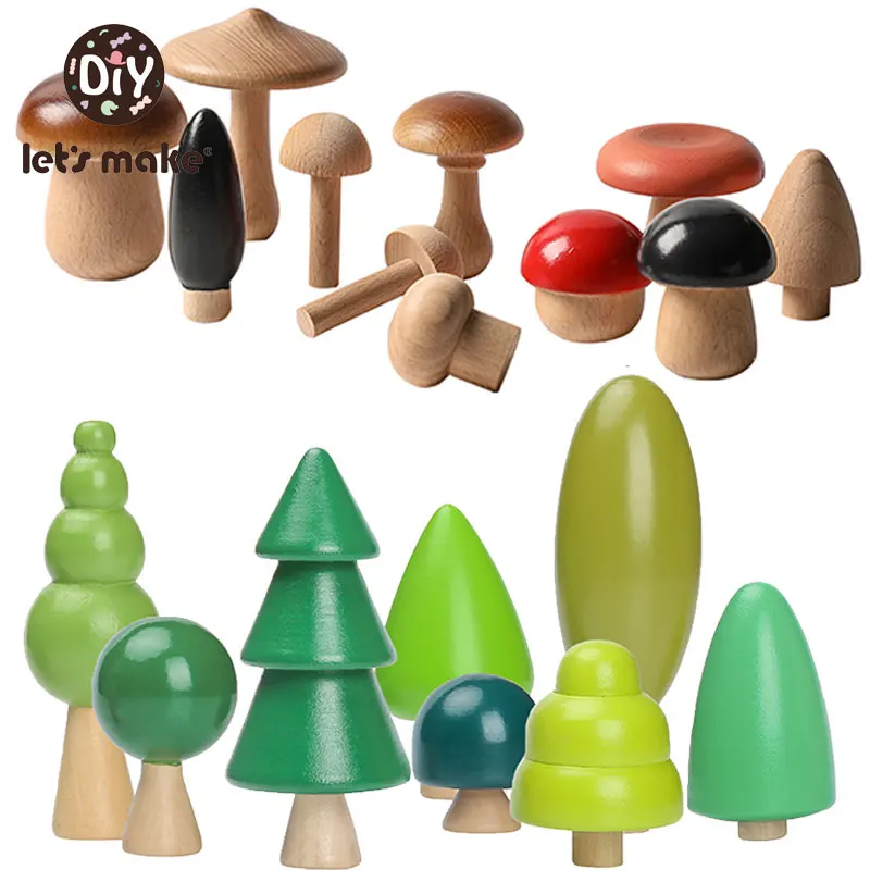 

Обучающая игрушка Монтессори для детей, Настольная мебель, деревянное дерево, грибы, балансировочная игра, строительство, декор детской ком...