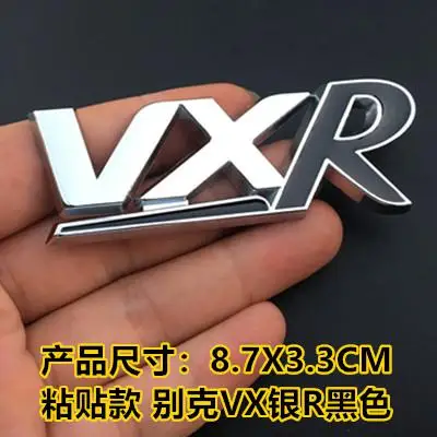 1 шт. авто украшение значок наклейка s VXR металлическая 3D Автомобильная наклейка с эмблемой для стайлинга автомобиля Buick Vivaro Novano Regal Lacrosse - Название цвета: white black