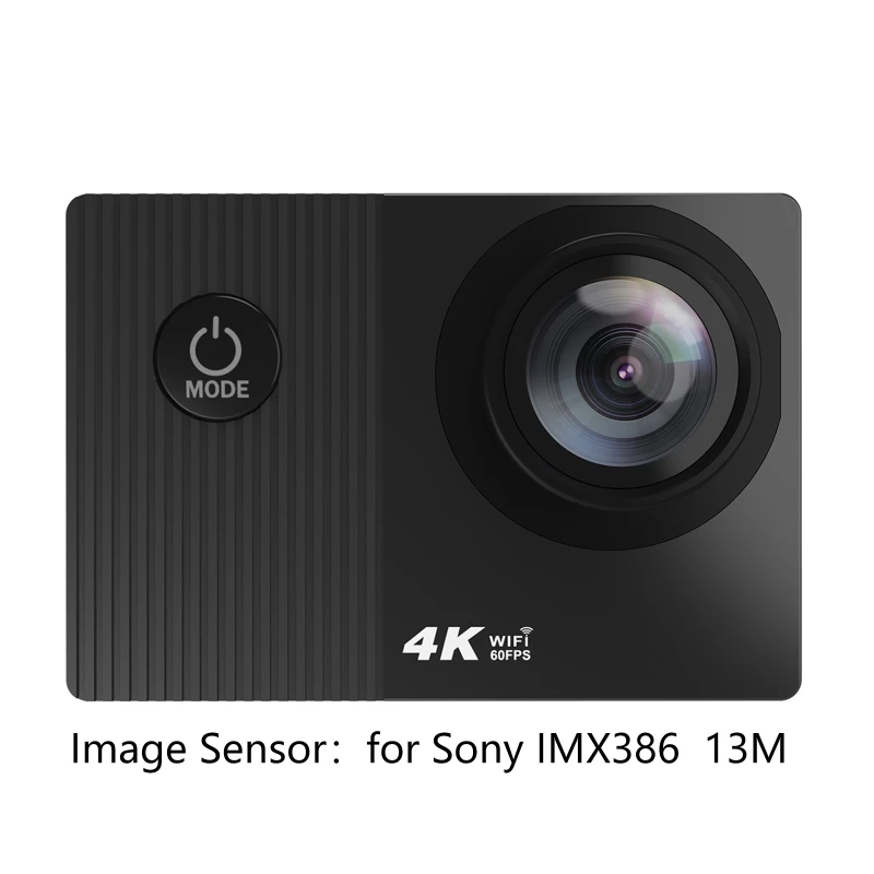 

4K 60fps Wi-Fi экшн-Камера Водонепроницаемый подводный шлем 2,0 дюймов ЖК-дисплей сенсорный Экран дистанционного Управление видео Запись Камера s