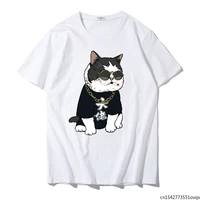 cool cat t shirt plus size t shirt men summer short tshirt big size daily tees