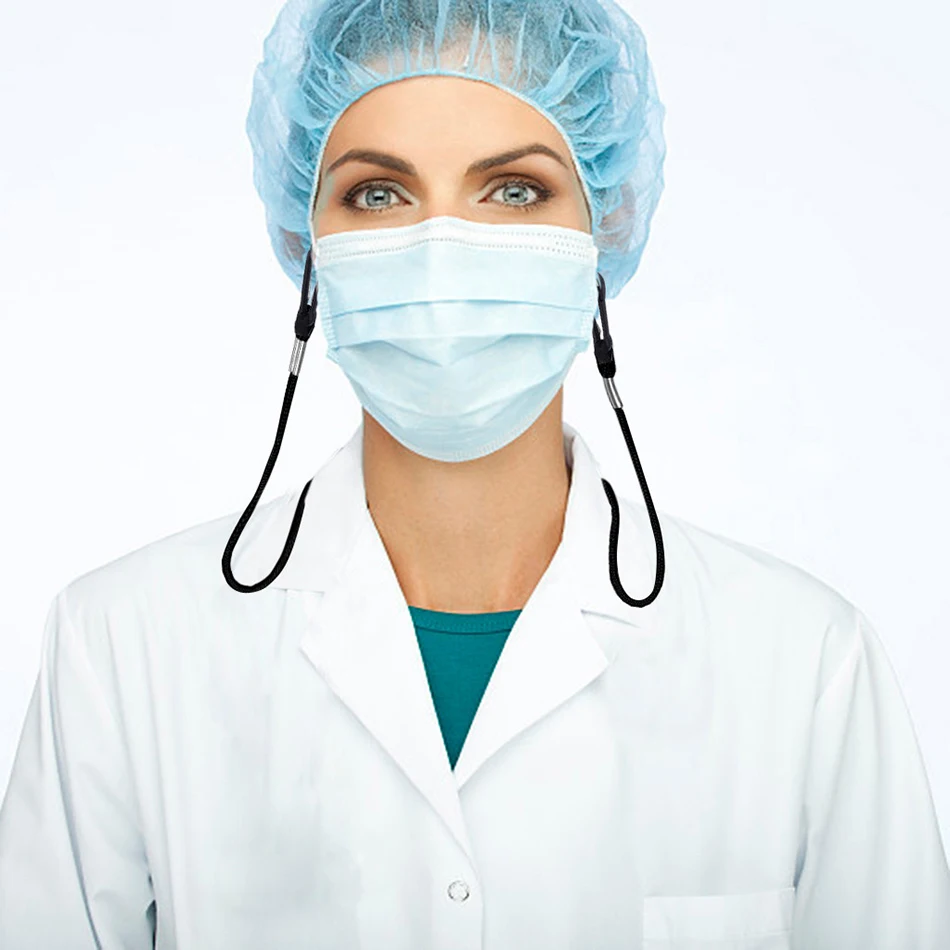 Регулируемая противоутерянная маска для лица аксессуары многоцветные шнурки