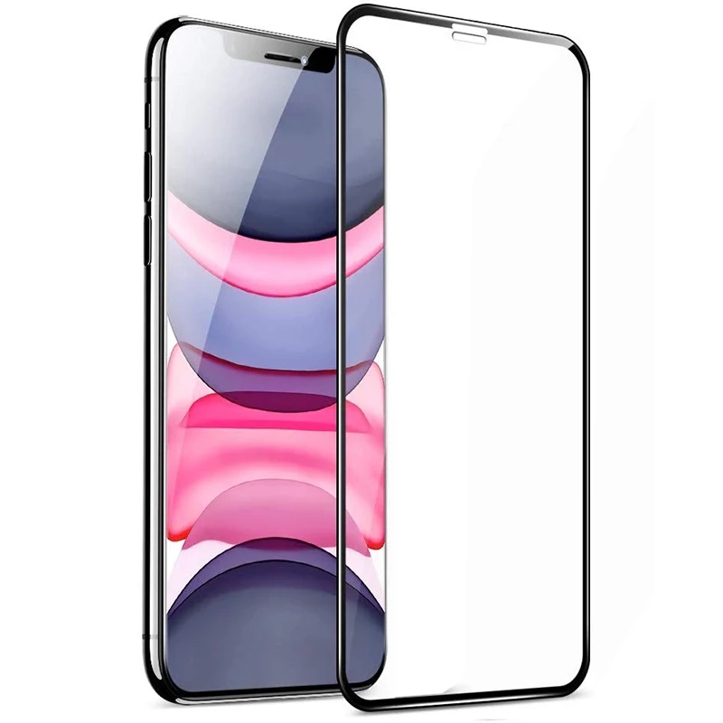 Закаленное стекло с полным покрытием для iPhone 11 Pro Max защитная пленка экрана SE X XR XS 6
