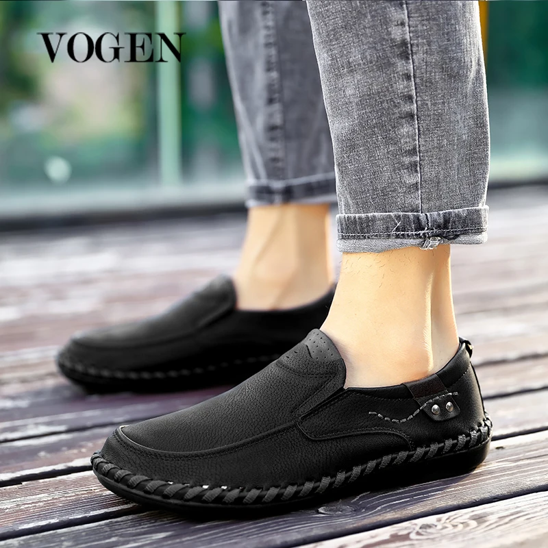 Мужская повседневная обувь Большие размеры 49 15 Осенние кожаные туфли Мужские