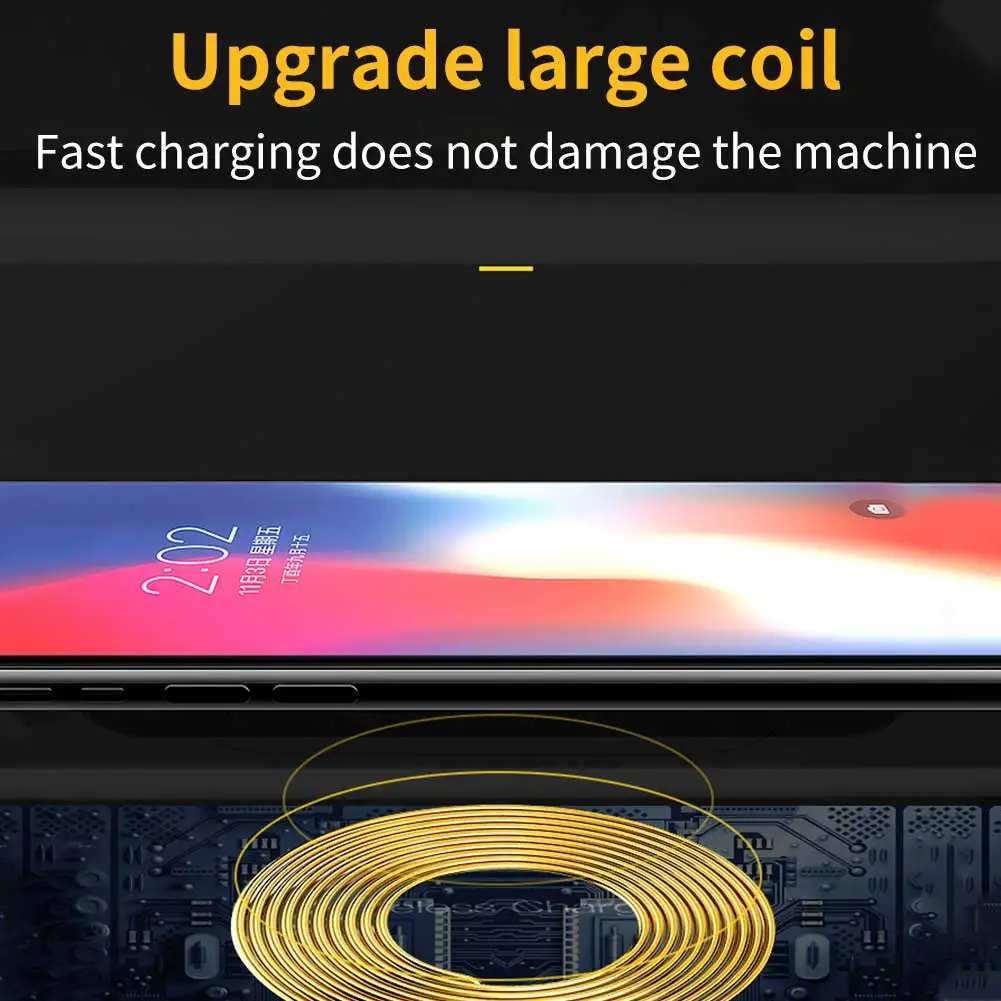 Настольная док станция для быстрой зарядки с цифровым дисплеем и