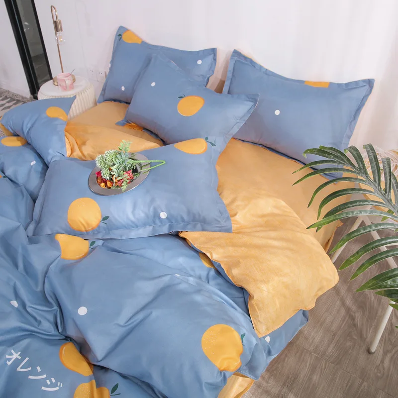 

1314 Sheet Four-piece Set Three-piece Set Student Dormitory Single Bed Three-piece Set Simple Twin Bed Bedding Set Queen