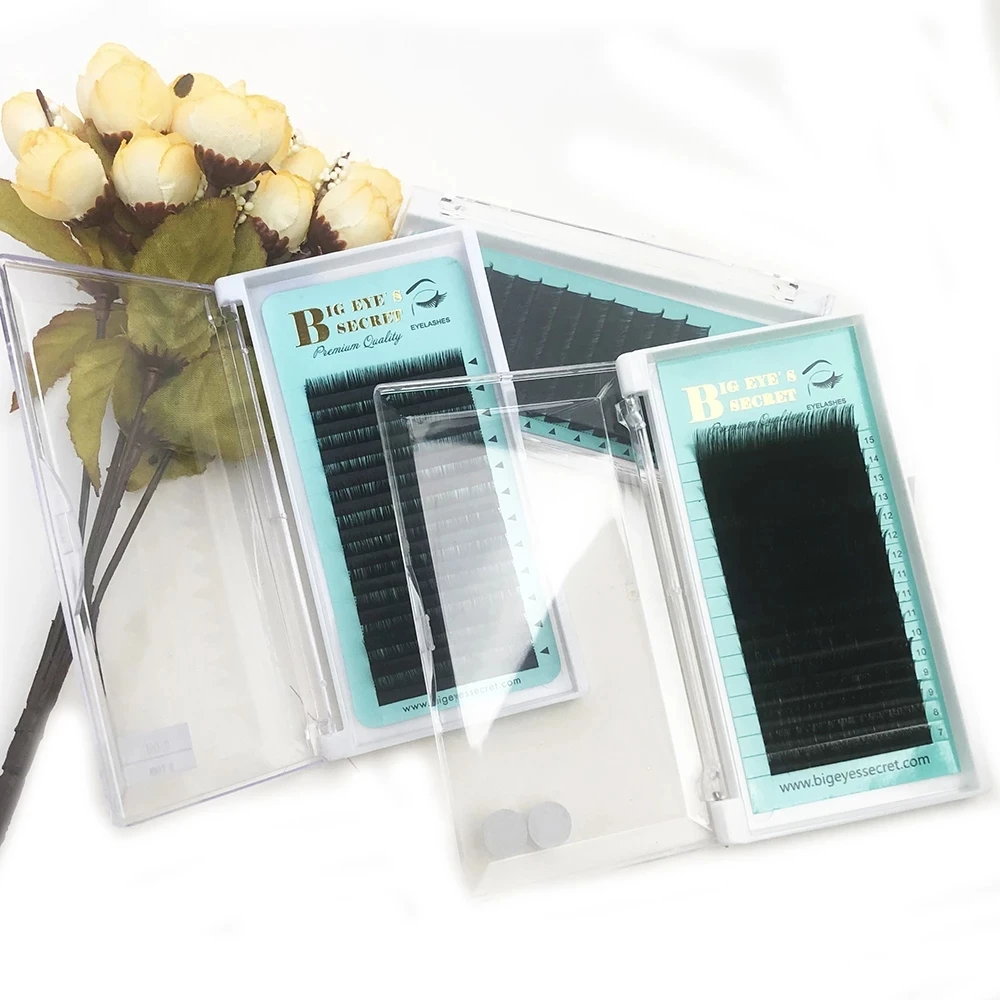 

Big Eye's Secret 12 Lines Mix-Length Individual Eyelash Extension Mix Classic Natural Long Eye Lashes Korea Silk Volume Lash
