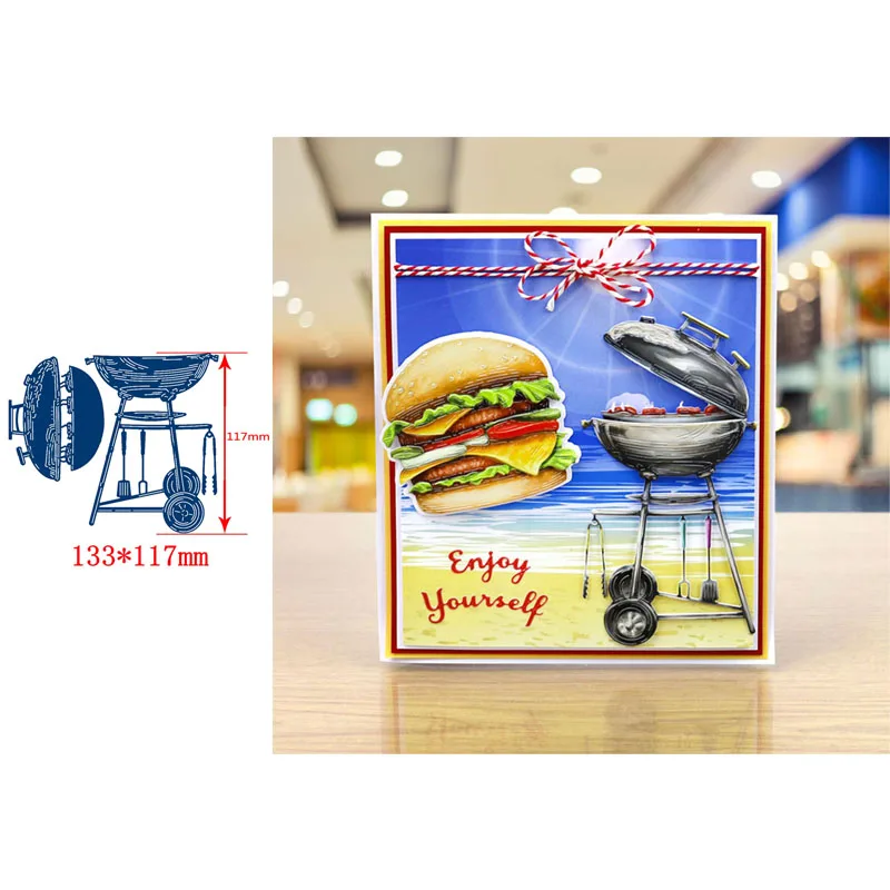 Вкусная еда инструмент для Барбекю Гамбургер напиток Металл резки штампы