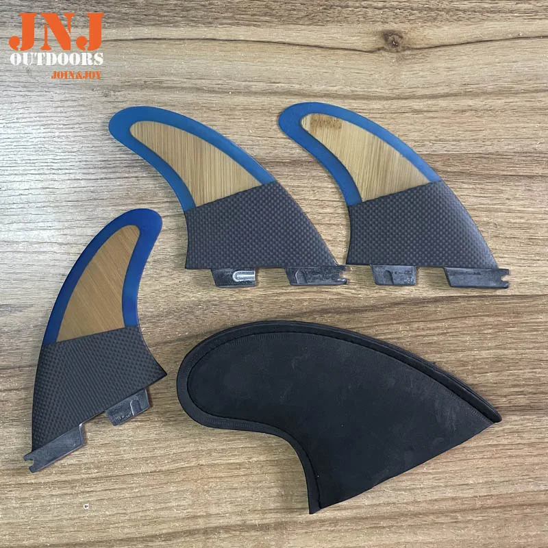 Плавники Carbon FCS II G5 с стекловолокном и бамбуком для серфинга 2 размера M | Спорт