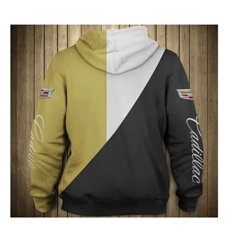 

2021 New Spring Autumn Men's hoodies Cadillac car Logo Printed Fashion high quality Men's clothes pullovers casual Sportswear