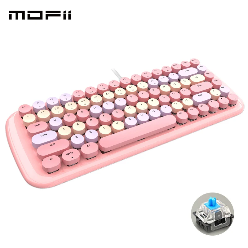Клавиатура Mofii Механическая игровая Проводная с подсветкой клавиши Круглые