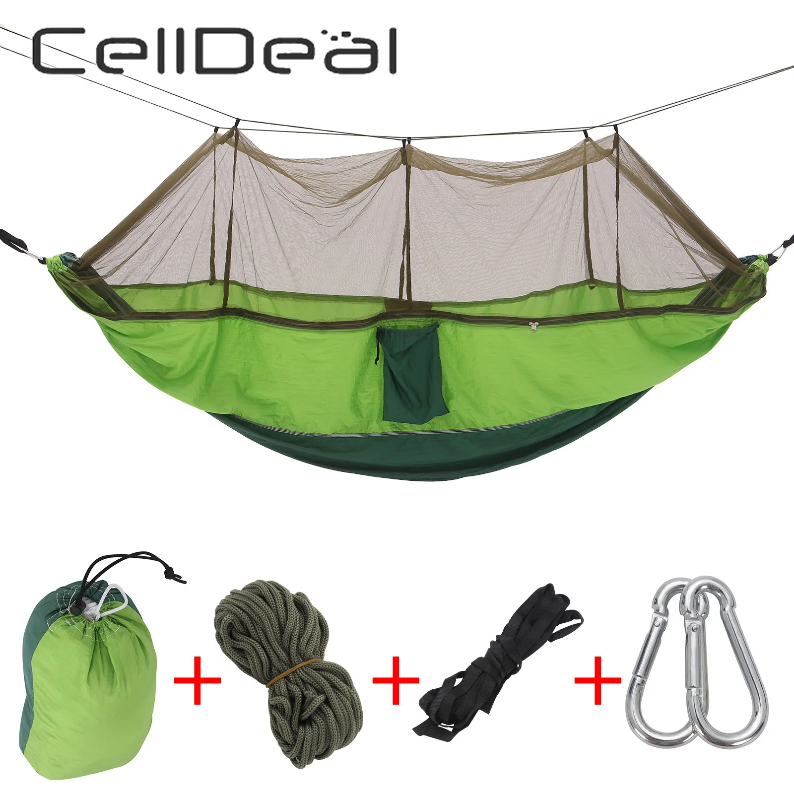 

Гамак CellDeal с москитной сеткой, портативный, для кемпинга
