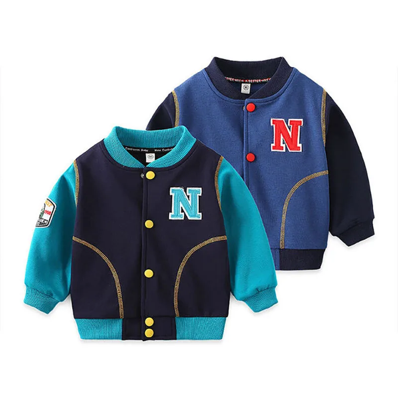 

High-qualit boys girls Baseball Jersey spring autumn Baseball coat cotton Kids Windproof sportswear toddler Children clothing