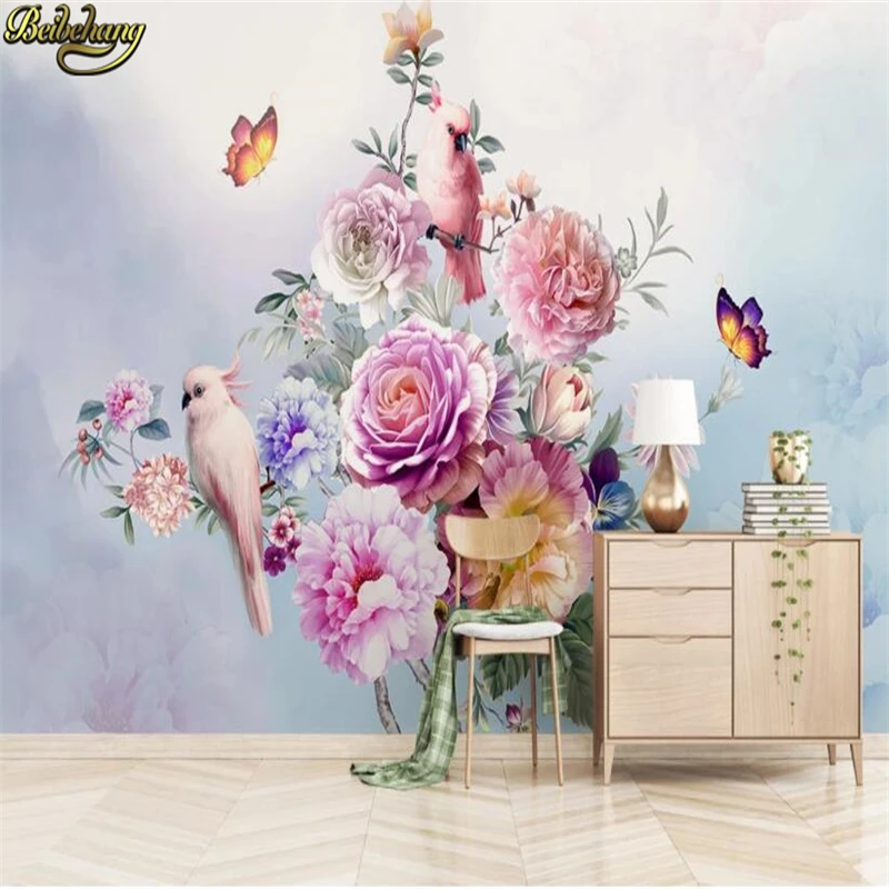 3D обои с мраморной бабочкой роскошные мраморные настенная живопись цветочные