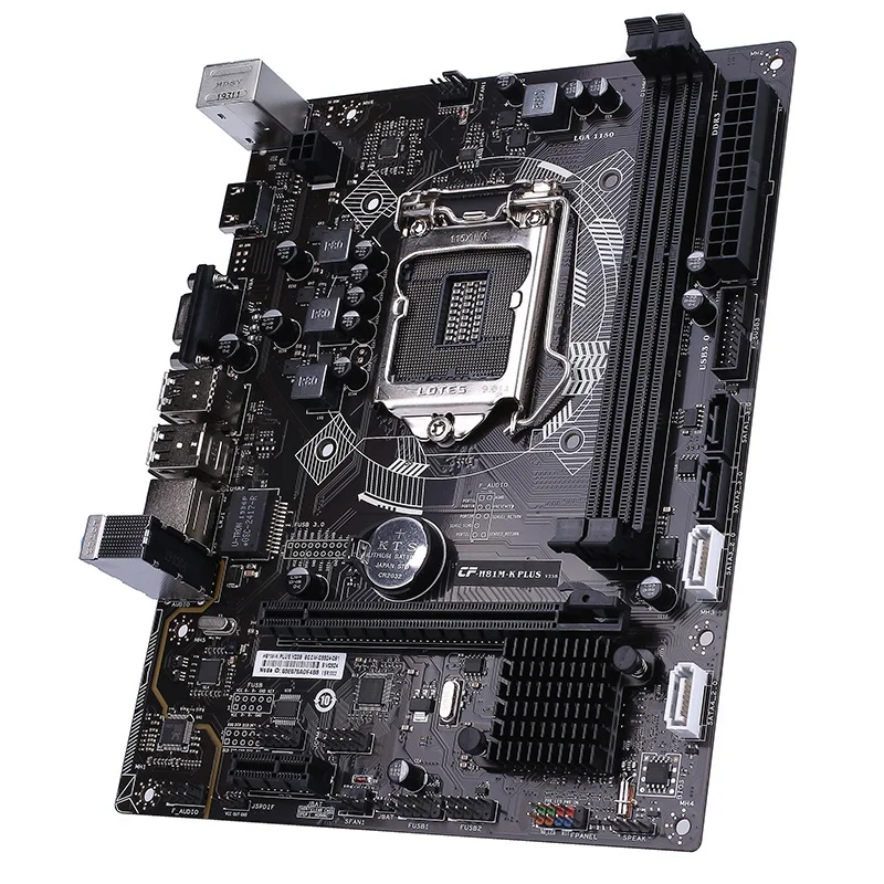 Цветная H81M-K PLUS V23B двухканальная материнская плата DDR3 1333/1600 МГц DIMM RAM SATA3.0 для