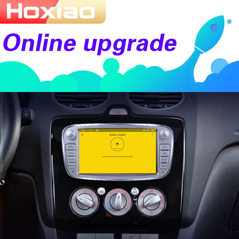 Автомагнитола Android 8 1 мультимедийный плеер для Ford Focus S-Max Mondeo 9 2 Din навигация Wi-Fi FM RDS