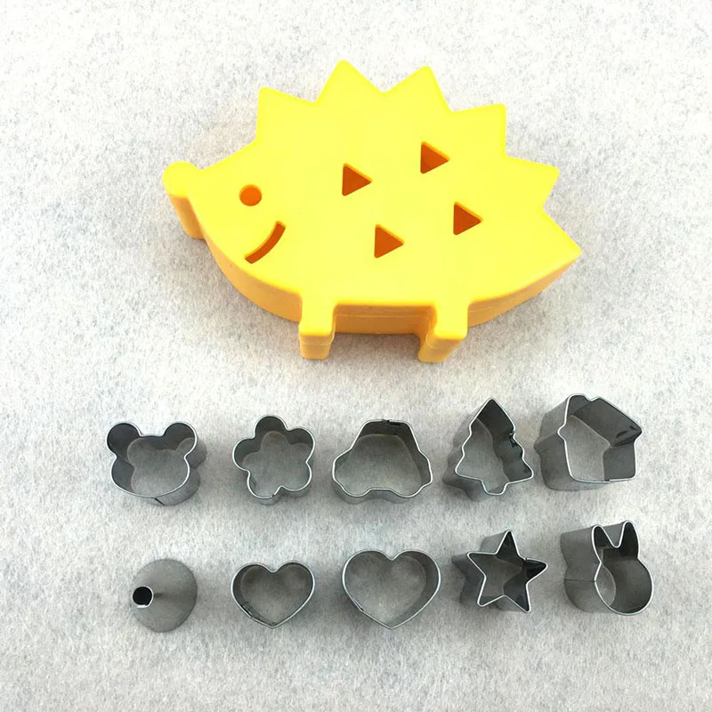 Дизайн коробки мини Нержавеющая сталь печенья Mold10pcs/набор фруктов трафареты для