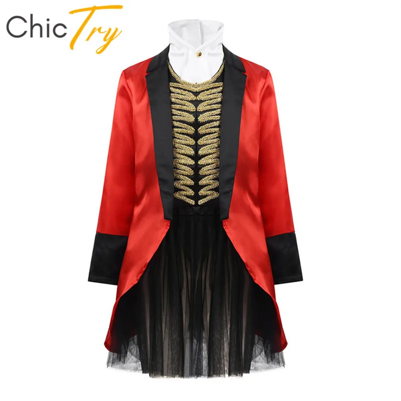 ChicTry детское платье для косплея на Хэллоуин вечеринки костюмы цирка девочек