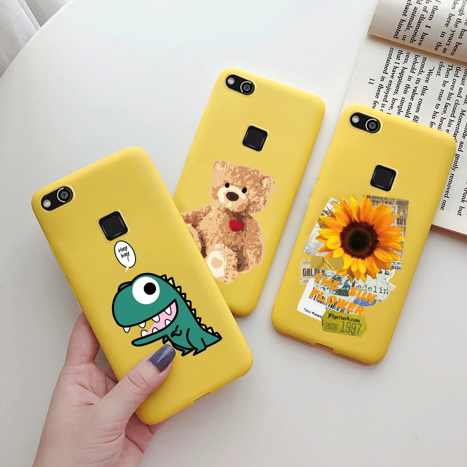 for huawei p10 lite case soft back cover cute patterned silicone phone cases for huawei p10 p 10 lite p10lite case cover 5 2 free global shipping