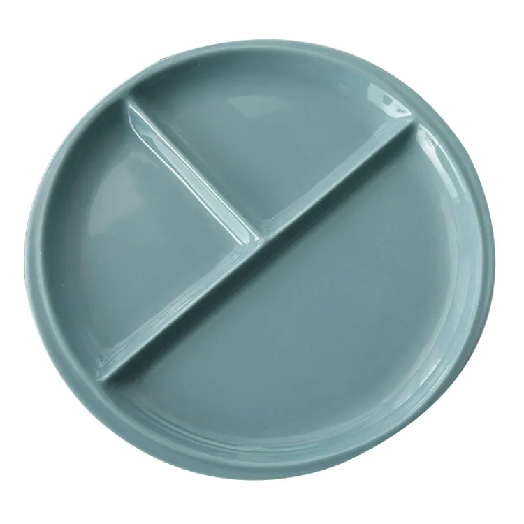 Новый скандинавский фарфор 10 дюймов тарелка для фаст фуда цветная глазурованная