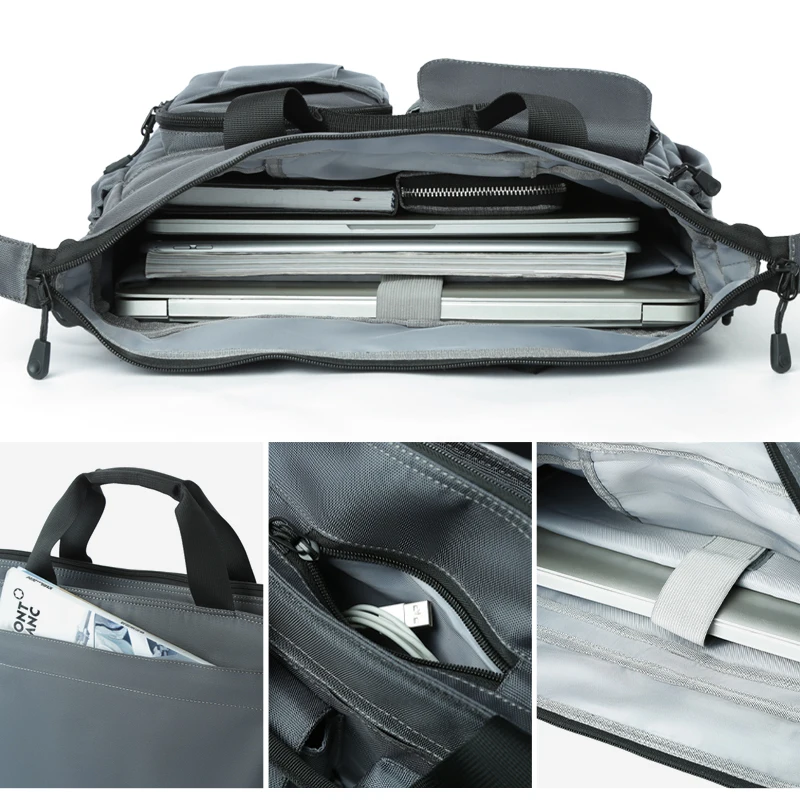 multifunction fashion shoulder messenger bag casual business men briefcase large capacity male usb port backpack travel handbag free global shipping